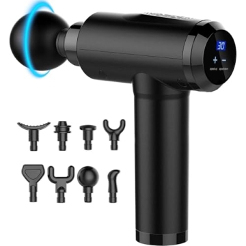 Kelices Deep Tissue Massage Gun with 8 Heads LCD Screen