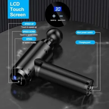 Kelices Deep Tissue Massage Gun with 8 Heads LCD Screen