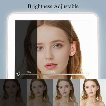 Portable LED Makeup Mirror with 72 Bright Lights