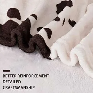 Yiyhuxf Cow Print Cozy Blanket Perfect for Gifting