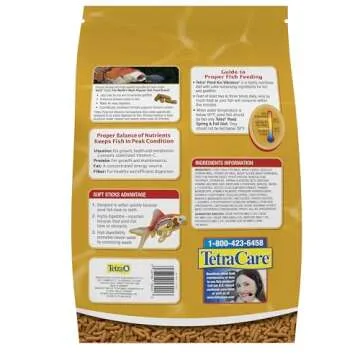 TetraPond Koi Vibrance - Soft Sticks Pond Food for Koi and Goldfish, 8.27 lbs