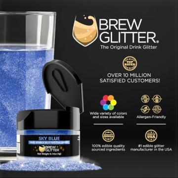 Brew Glitter Sky Blue - Edible Drink Sparkle by Bakell