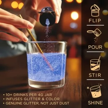 Brew Glitter Sky Blue - Edible Drink Sparkle by Bakell