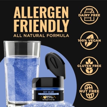 Brew Glitter Sky Blue - Edible Drink Sparkle by Bakell