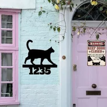 Funny Cat Warning Tin Sign - Perfect Gift for Cat Lovers