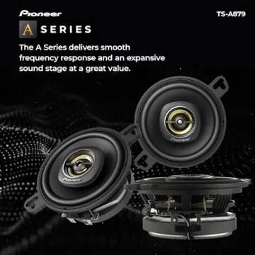 Pioneer TS-A879, 2-Way Coaxial Car Audio Speakers, Full Range, Clear Sound Quality, Easy Installatio...