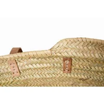Emma French Style Market Basket - Handcrafted & Eco-Friendly