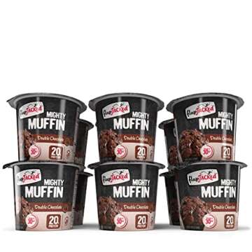 FlapJacked Mighty Muffins, Gluten-Free Double Chocolate, 1.94 Ounce (Pack of 12)