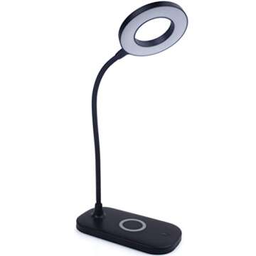 Newhouse Lighting Zlata Painted Black Plastic Tap or Touch Switch Dimmable and Adjustable Color Temp...