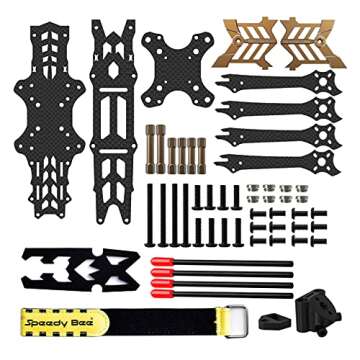 SpeedyBee FPV Drone Frame 5 Inch True X 225mm Carbon Fiber Quad Frame Kit for Freestyle Racing DJI -V2 Edition