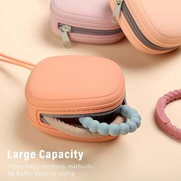 AULEGE Silicone Pacifier Holder for Safe Storage