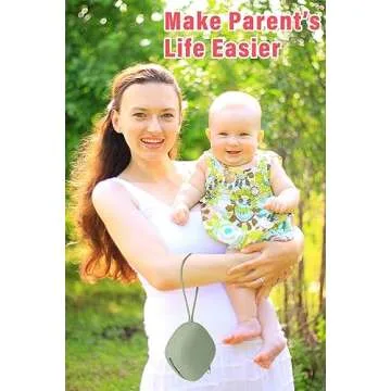 AULEGE Silicone Pacifier Holder for Safe Storage