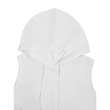 Trendy Sweat Rocks Women's Sleeveless Hooded Top