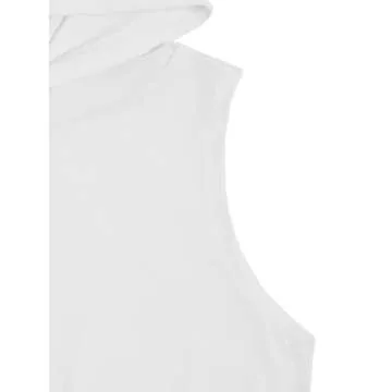 Trendy Sweat Rocks Women's Sleeveless Hooded Top