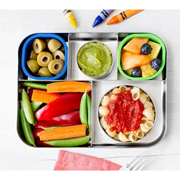 LunchBots Silicone Bento Cups Set for Fresh Organized Meals