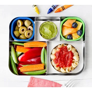 LunchBots Silicone Bento Cups Set for Fresh Organized Meals