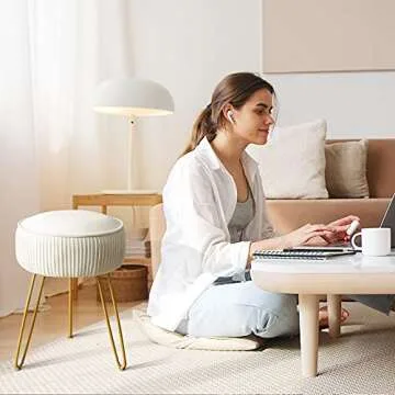 Chic LUE BONA Velvet Ottoman for Modern Spaces