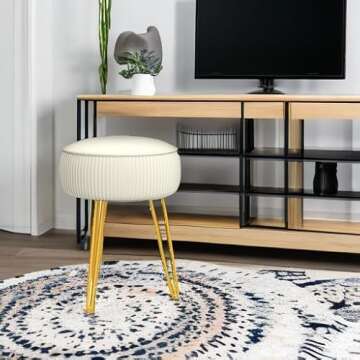 Chic LUE BONA Velvet Ottoman for Modern Spaces
