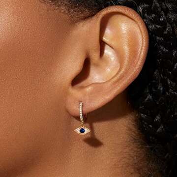 Follome 18K Gold Plated Heart Earrings for Women Gold Heart Stud Earrings Puffy Heart Shaped Earrings Women Heart Earrings Chunky Heart Statement Earrings