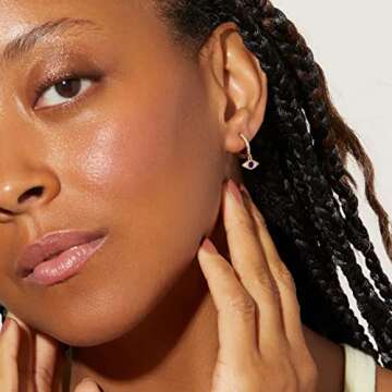 Follome 18K Gold Plated Heart Earrings for Women Gold Heart Stud Earrings Puffy Heart Shaped Earrings Women Heart Earrings Chunky Heart Statement Earrings