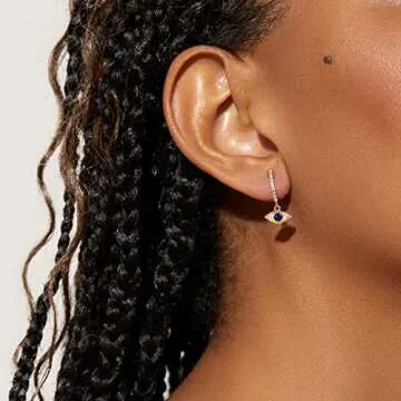 Follome 18K Gold Heart Earrings - Stylish & Elegant Accessory