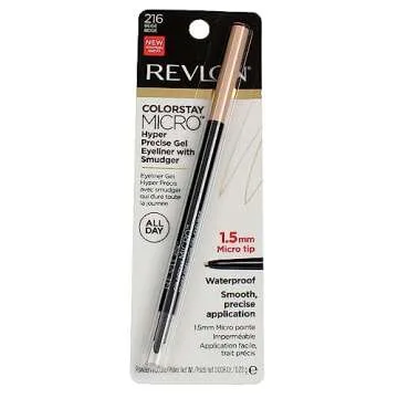 REVLON Colorstay Micro hyper Precision Gel Eyeliner, Waterproof, Long wearing, 0.009 oz, beige