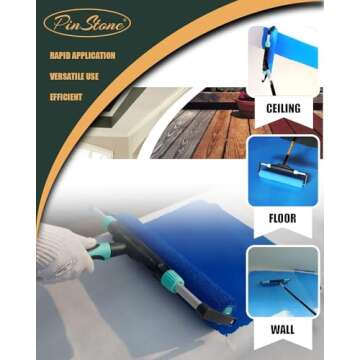 PinStone Large Paint Roller Kit - Versatile 10pcs Set