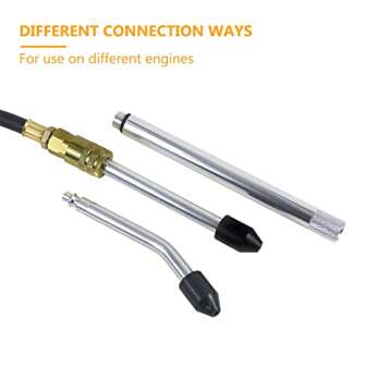 Multi-Function Cylinder Leak Down Tester Automotive Kit,Gasoline Engine Compression Tester,Dual Gauge Leakdown Detector Tool Set for Pressure Check & Leakage Rate Test on Cars,Motorcycles,Trucks...