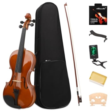 Idffdvw Violin For Adults - 4/4 MV300 Satin Antique Beginner Kit