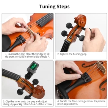 Idffdvw Violin 4/4 MV300 Satin Antique for Beginners