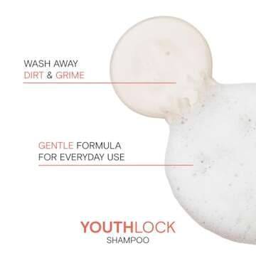 Joico YouthLock Shampoo Formulated With Collagen | Youthful Body & Bounce | Reduce Breakage & Frizz | Soften & Detangle Hair | Boost Shine | Sulfate Free | With Arginine | 10.1 Fl Oz