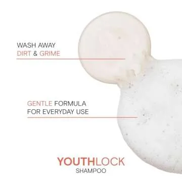 Joico YouthLock Shampoo Formulated With Collagen | Youthful Body & Bounce | Reduce Breakage & Frizz | Soften & Detangle Hair | Boost Shine | Sulfate Free | With Arginine | 10.1 Fl Oz