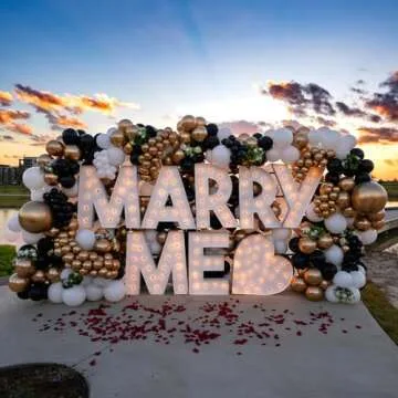 YAOWKY Black and Gold Balloons Arch Garland Kit,124pcs 18 12 10 5 Inch Black White and Gold Black Confetti Balloons for New Years Eve Party, Graduation, Birthday, Wedding, Baby Shower Decorations