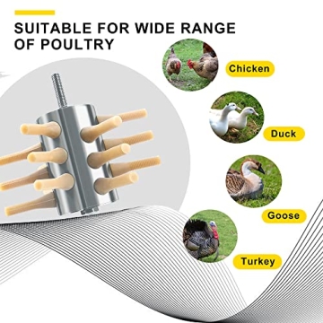 ZenxyHoC Chicken Plucker Drill Attachment for Easy Poultry Care