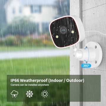 Jennov 2K HD Security Camera with AI Detection and 2-Way Audio