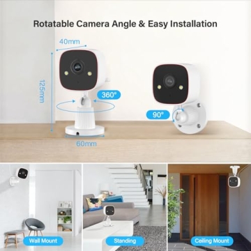 Jennov 2K HD Security Camera with AI Detection and 2-Way Audio