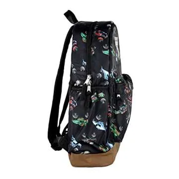 INTIMO Monster Jam Trucks Dragon Zombie Grave Digger Megalodon All Over Print Backpack