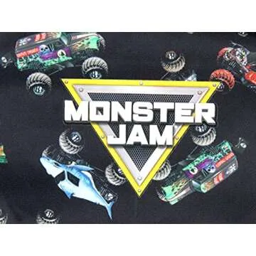 INTIMO Monster Jam Trucks Dragon Zombie Grave Digger Megalodon All Over Print Backpack