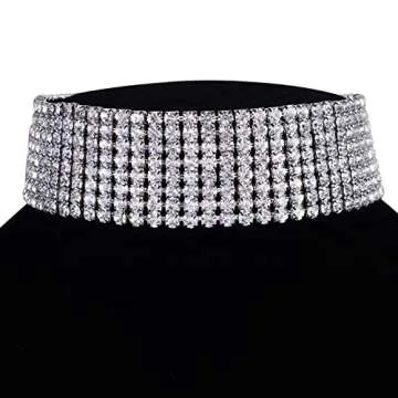 Elegant Rhinestone Choker Necklace - Enhance Your Style