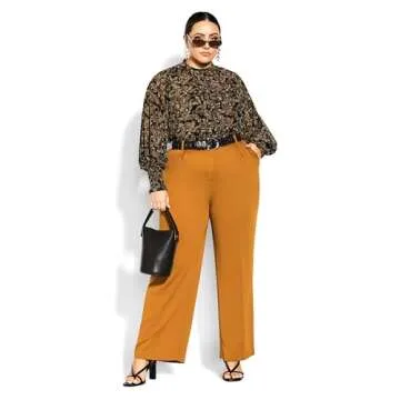 City Chic Women's Plus Size Top, Paisley Panache - Elegant Comfort for Curves