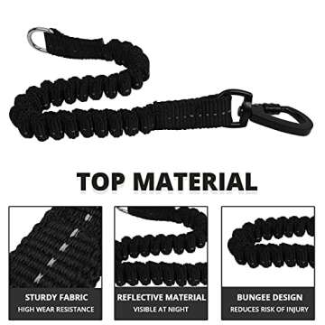 Long Dog Leash 100 FT: Heavy Duty Rope Leashes for Dogs Training with Swivel Lockable Hook Reflectiv...