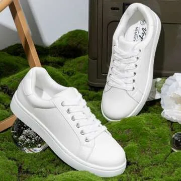 Vepose Women's 8003 Fashion Lace Up Comfortable Sneakers