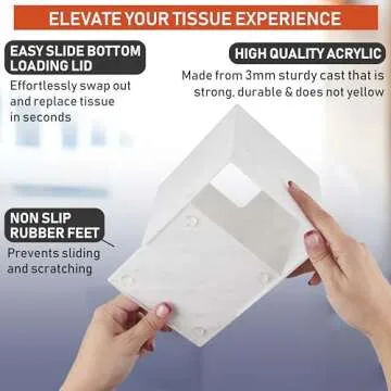 Acrylic Tissue Box Holder For Stylish Functional Décor