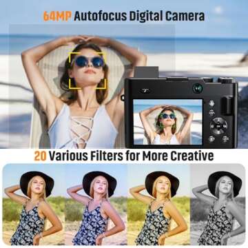 64MP 4K DIGITAL CAMERA for Vlogging & Photography