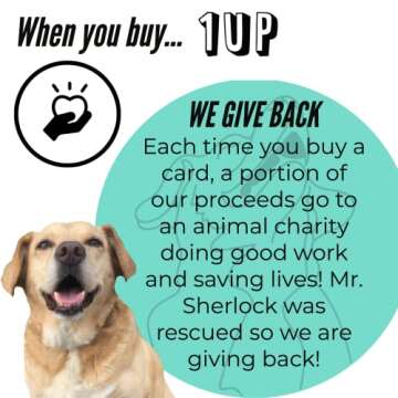 1Up Greetings Valentines Day Card From Cat to Boyfriend Girlfriend Wife Husband | Black Cat Find A Love Like Yours | Your Purchase Helps Animals In Need | 5”x7.5” | With