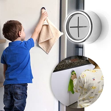 6 Packs Self Adhesive Towel Hooks for Kitchen & Bathroom