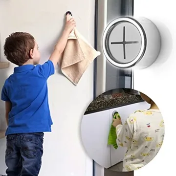 6 Packs Self Adhesive Towel Hooks for Kitchen & Bathroom