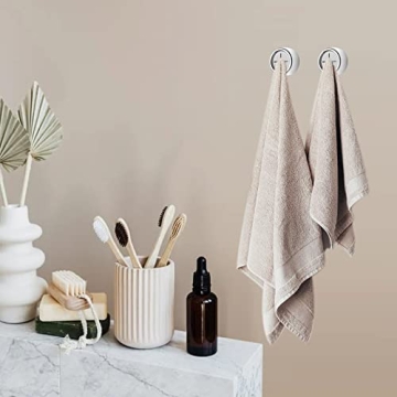 6 Packs Self Adhesive Towel Hooks for Kitchen & Bathroom
