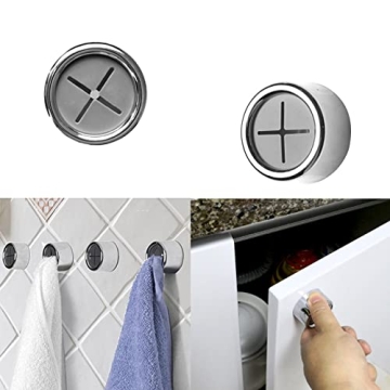 6 Packs Self Adhesive Towel Hooks for Kitchen & Bathroom