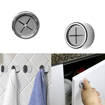 6 Packs Self Adhesive Towel Hooks for Kitchen & Bathroom